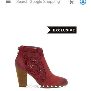 Vince Camuto Perforated Suede Booties